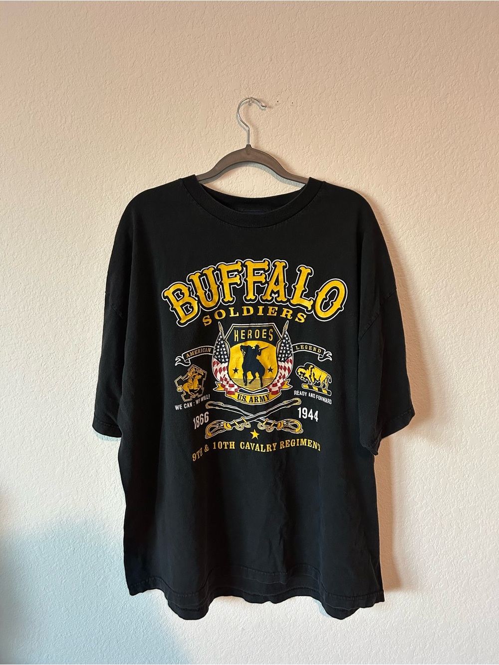 Vintage Big Boy Gear Buffalo Soldiers 9th & 10th Cavalry Graphic Tee - 3X
